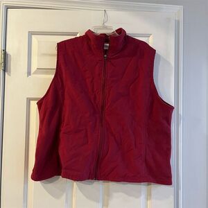Columbia Women's 3XL Fuchsia Quilted Fleece Vest Casual Fall Sleeveless